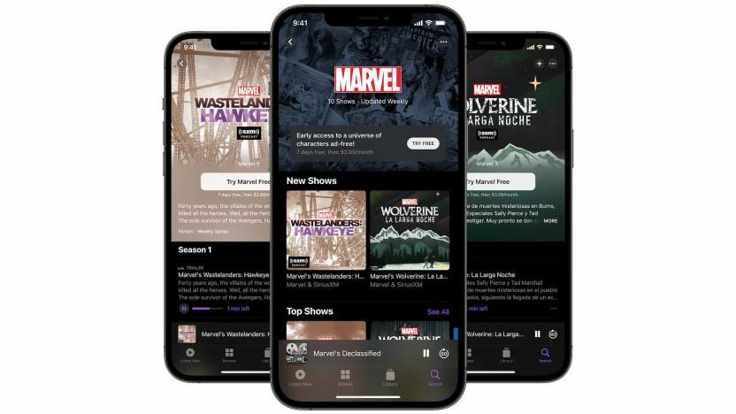 Marvel podcast channel on Apple Podcasts