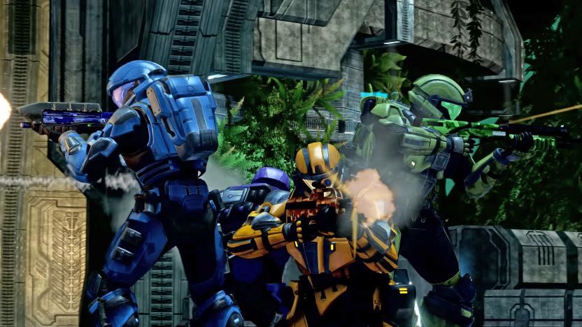 A still from the video game series Halo: Master Chief Collection.