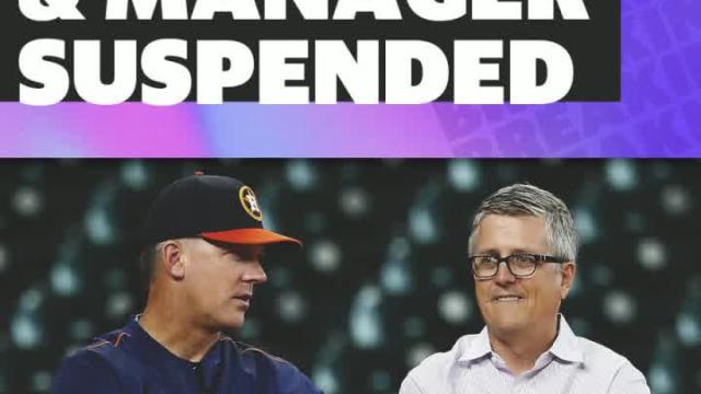 MLB suspends Astros GM Jeff Luhnow, manager A.J. Hinch for a year