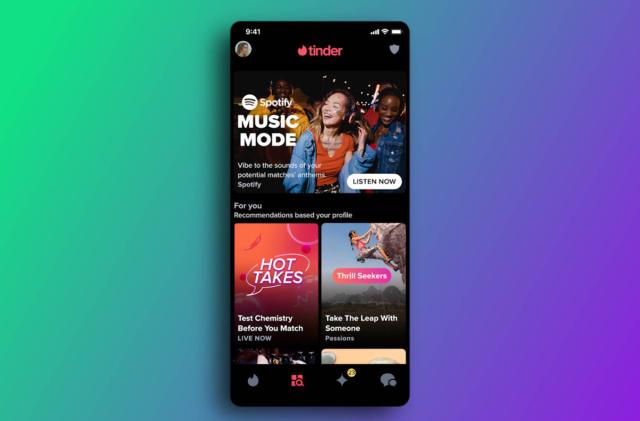 Tinder's 'Music Mode' plays song Anthems directly from your profile