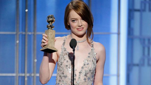 Emma Stone's Valentino Dress at Golden Globe Awards 2017