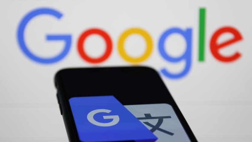 Google Translate icon displayed on a phone screen and Google logo displayed in the background are seen in this illustration photo taken in Krakow, Poland on February 8, 2023. (Photo by Jakub Porzycki/NurPhoto via Getty Images)