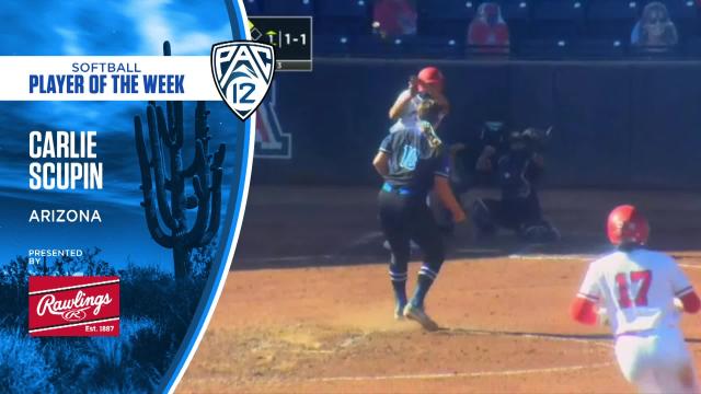Carlie Scupin named Pac-12 Softball Player and Freshman of the Week - March 2, 2021