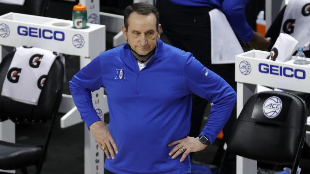 Should Duke’s positive COVID case be a sign to NCAA Tourney teams? | Yahoo Sports College Podcast