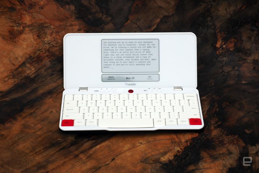 The Freewrite Traveler is a lovely (and flawed) eink typewriter Engadget