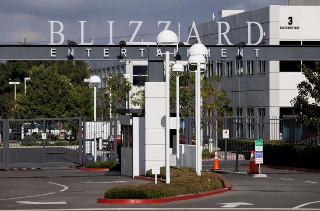 A view shows Blizzard Entertainment's campus, after Microsoft Corp announced the purchase of Activision Blizzard for $68.7 billion in the biggest gaming industry deal in history, in Irvine, California, U.S., January 18, 2022.   REUTERS/Mike Blake