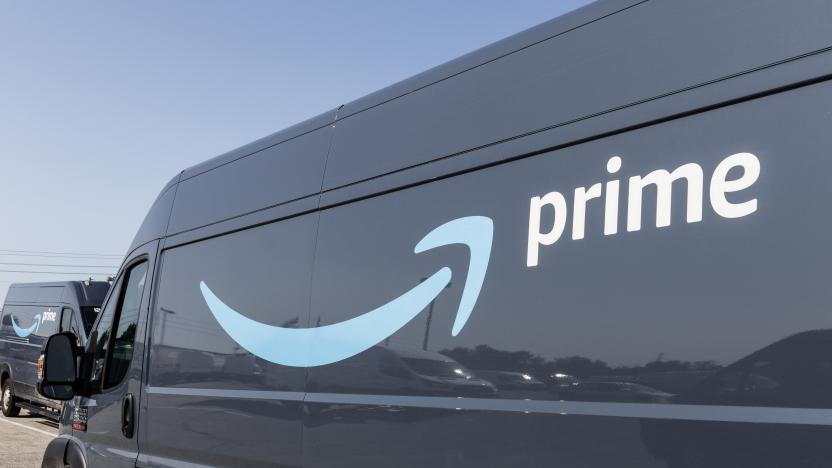 Indianapolis - Circa July 2019: Amazon Prime delivery van. Amazon.com is getting In the delivery business With Prime branded vans