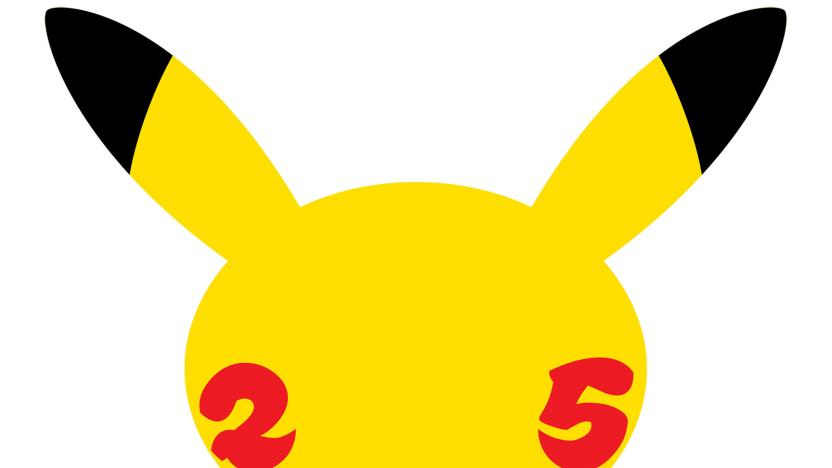 Pokémon 25th anniversary Pikachu logo