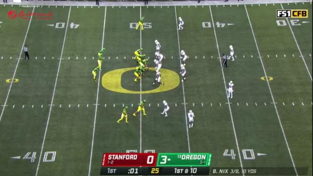 No. 13 Oregon steamrolls Stanford for fourth-straight win