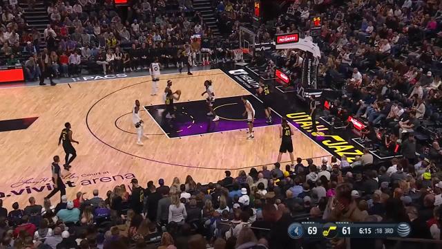 Walker Kessler with a dunk vs the Minnesota Timberwolves