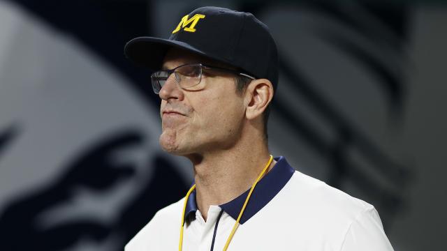 What happened between Jim Harbaugh and the Minnesota Vikings?