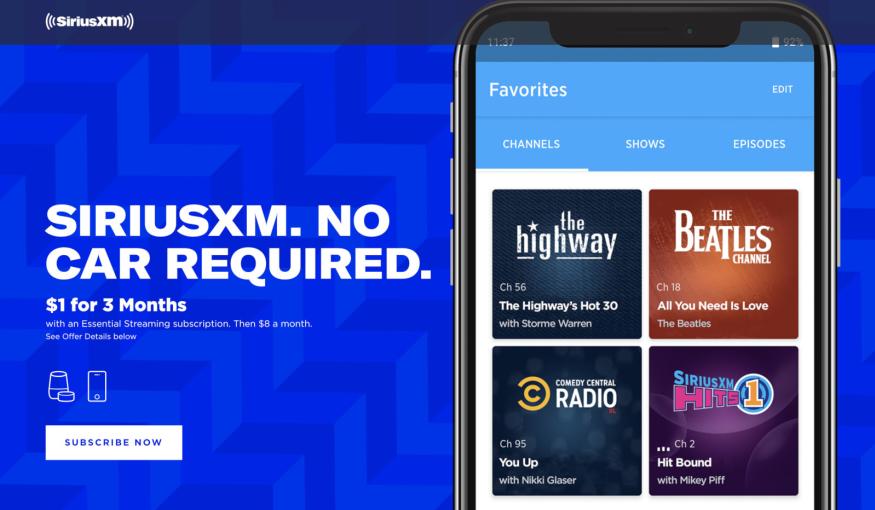 SiriusXM's Essential streaming service doesn't need car satellite radios |  Engadget