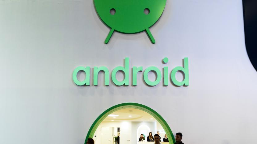 The entrance to the Android,  the mobile operating system of Google and the best-selling OS worldwide on smartphones since 2011 and tablets since 2013, displayed on their stand, meeting rooms during the Mobile World Congress 2023 on March 2, 2023, in Barcelona, Spain. (Photo by Joan Cros/NurPhoto via Getty Images)