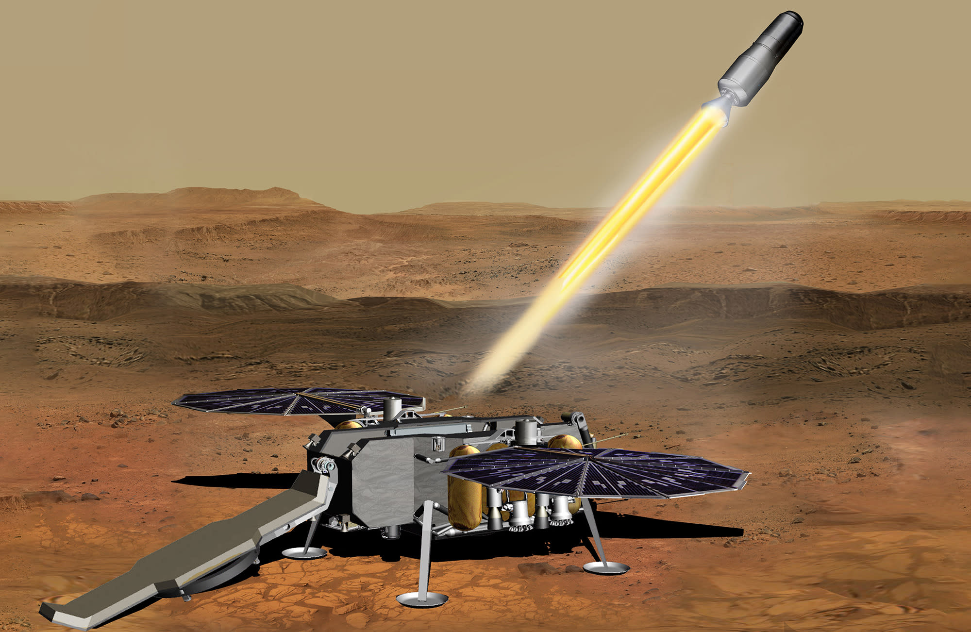 NASA grant contract to bring back samples from Mars