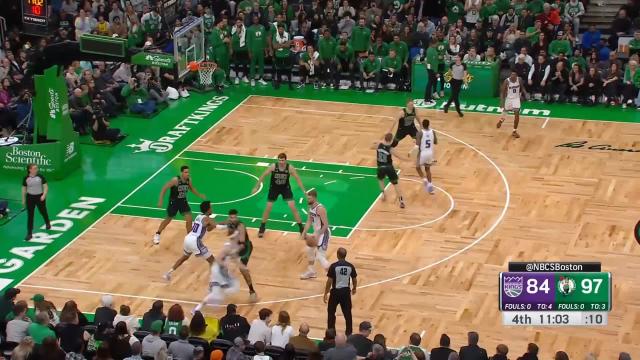 Kevin Huerter with a 2-pointer vs the Boston Celtics