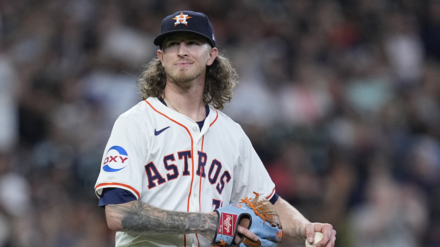 Associated Press - Houston Astros relief pitcher Josh Hader walks near the mound as Seattle Mariners' Cal Raleigh runs the bases after hitting a go-ahead solo home run during the ninth inning of a baseball game, Sunday, May 5, 2024, in Houston. (AP Photo/Kevin M. Cox)