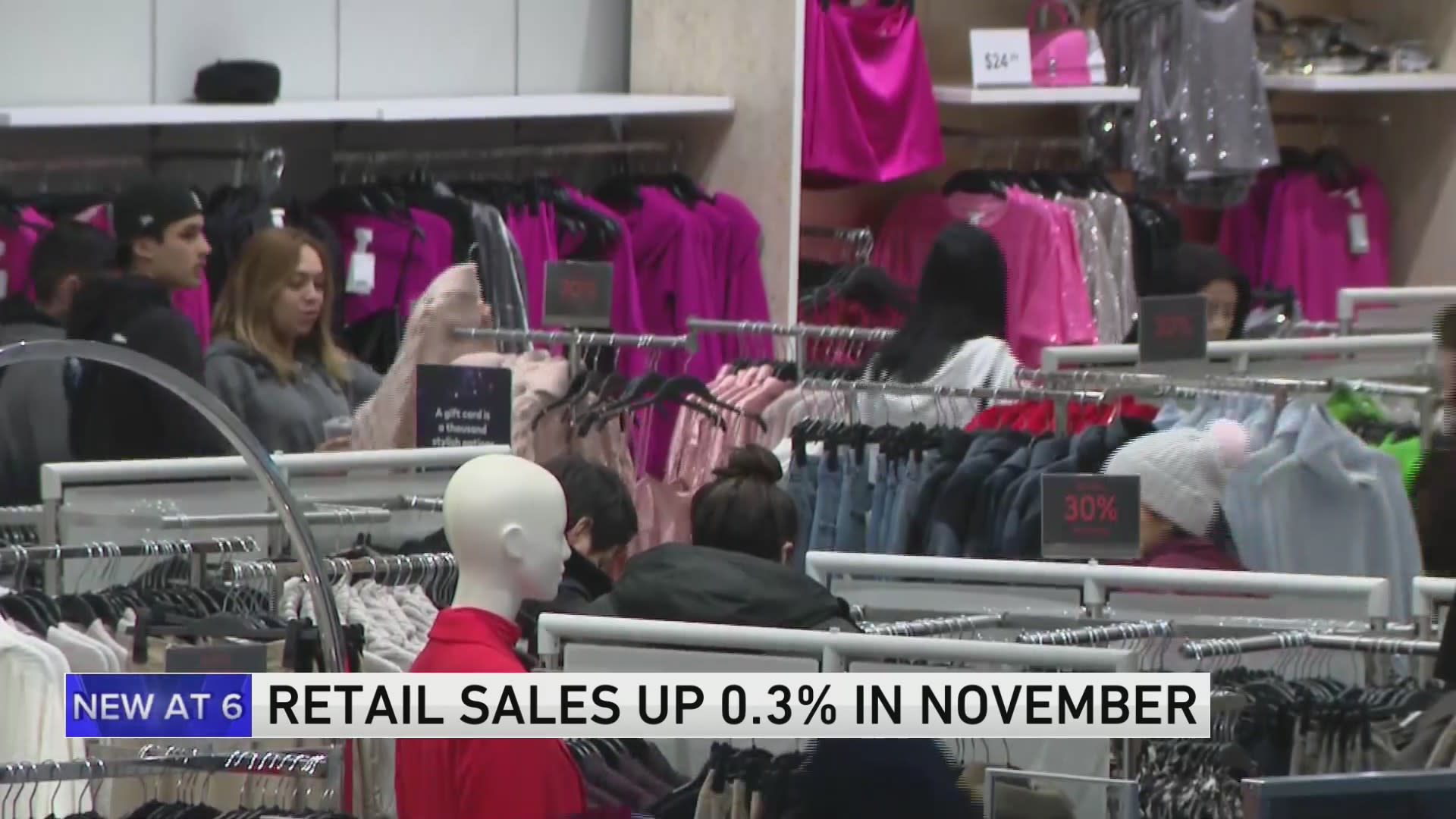 Retail sales rise 0.3% in November as Americans hit gas, not