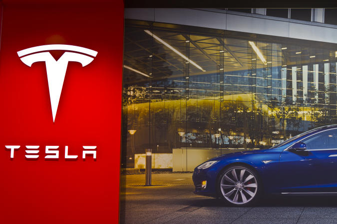 Indianapolis, US - March 29, 2016: Tesla Motors Store in Indianapolis Selling Electric Cars III