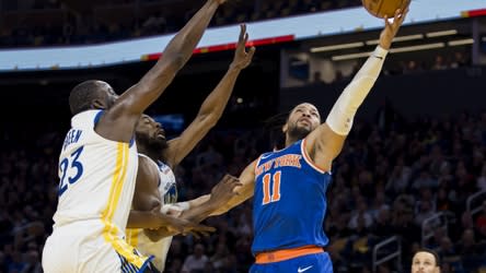 Jalen Brunson, Miles McBride help Knicks pull out 119-112 wire-to-wire win over Warriors