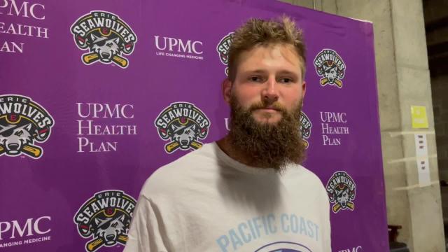 SeaWolves reliever Adam Wolf postgame interview