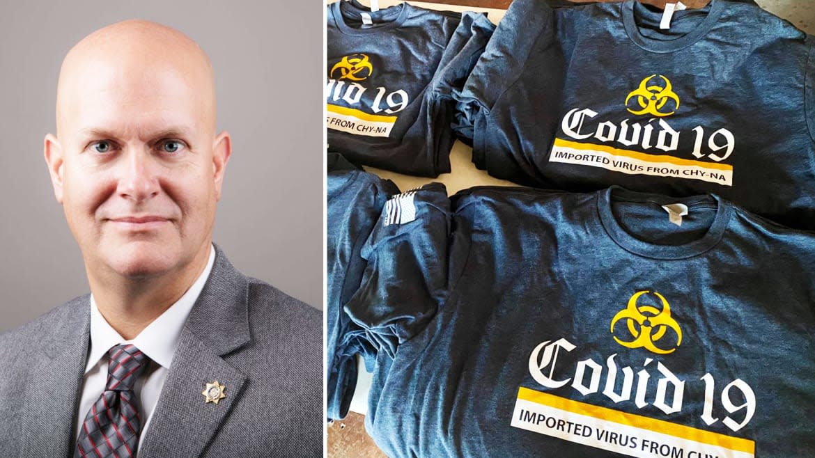 Georgia sheriff’s spokesman posted racist COVID shirts on Facebook