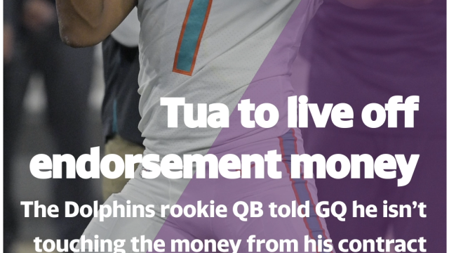 Dolphins rookie QB Tua Tagovailoa says he'll live on endorsement money