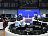 European shares end lower as healthcare declines outweigh miner gains