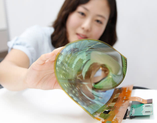 LG has a very flexible 18-inch display, promises 60-inch rollable TVs