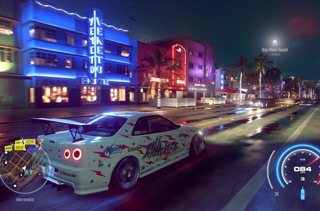 A screenshot from Need For Speed Heat