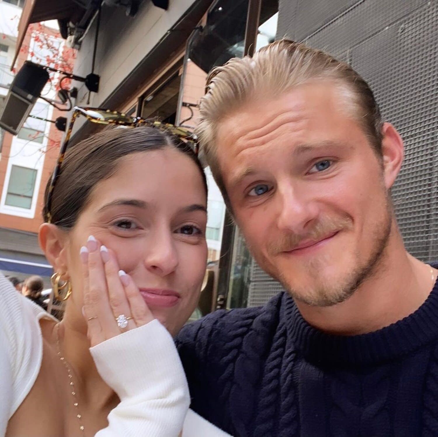 Alexander Ludwig Says He S Luckiest Man After Engagement To Girlfriend Lauren Dear See The Ring