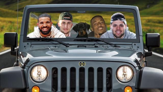 Michigan players want to ride with Drake and Johnny Manziel to the Final Four