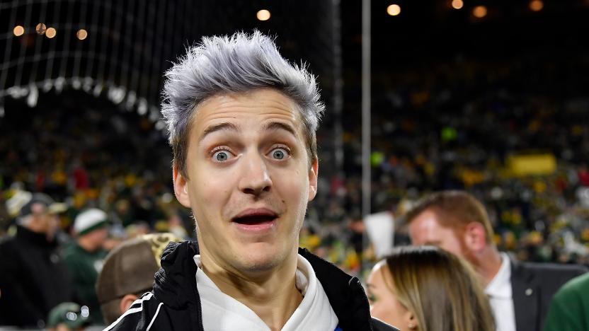 GREEN BAY, WISCONSIN - OCTOBER 14: Tyler "Ninja" Blevins looks on before the game between the Green Bay Packers and the Detroit Lions at Lambeau Field on October 14, 2019 in Green Bay, Wisconsin. (Photo by Quinn Harris/Getty Images)