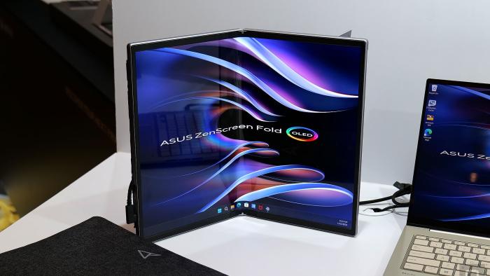 At CES 2024, ASUS announced the ZenScreen Fold, which the company claims is the world's first foldable OLED portable monitor.