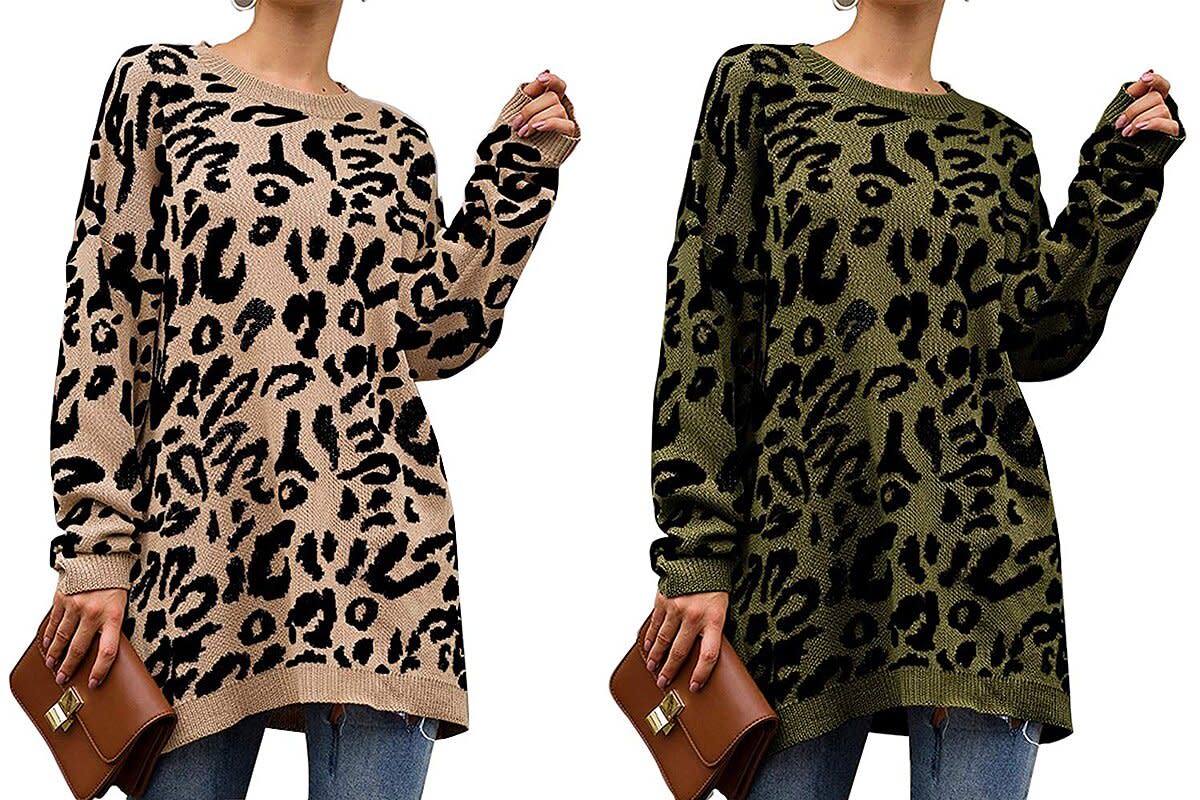 This Oversized Animal-Print Sweater Is Adored by Hundreds of Shoppers ...