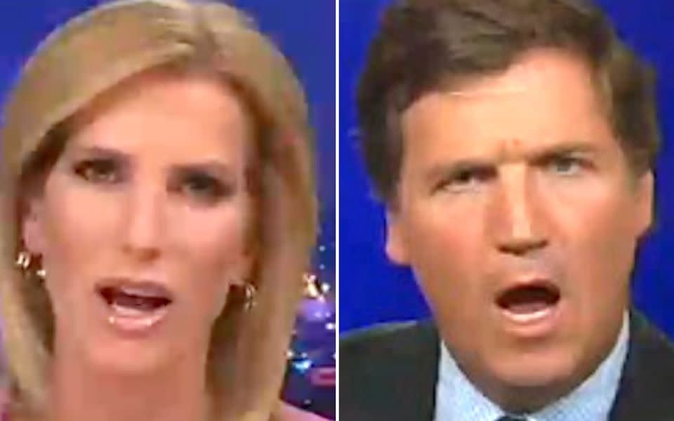 Tucker Carlson, Laura Ingraham Ridiculously Rip Biden's Reaction To Texas School..