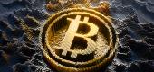 Bitcoin symbol. (Getty Images)