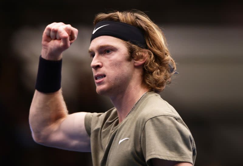 Rublev sets up Vienna Open final with lucky loser Sonego - Yahoo Sports