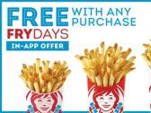Best FRYday Yet: Wendy's Drops Free Any Size Hot & Crispy Fries With Any Purchase App Offer EVERY Friday Beginning April 19
