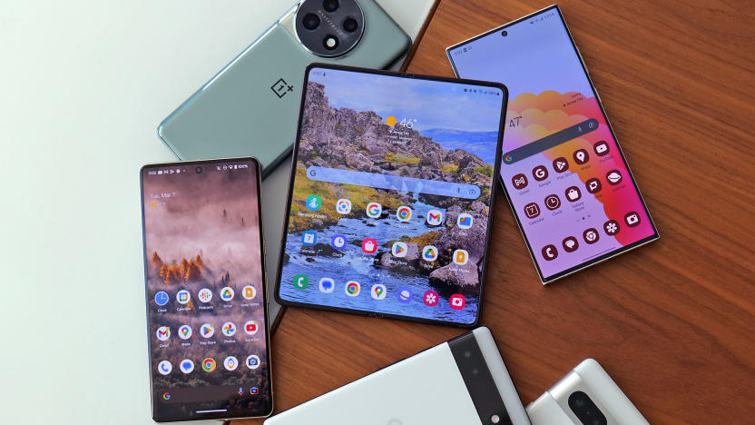 Here's a photo of our favorite Android phones on the market right now featuring the Google Pixel 7, Pixel 7 Pro, Pixel 6a, Samsung Galaxy S23 Ultra, Samsung Galaxy Z Fold 4 and the OnePlus 11. 