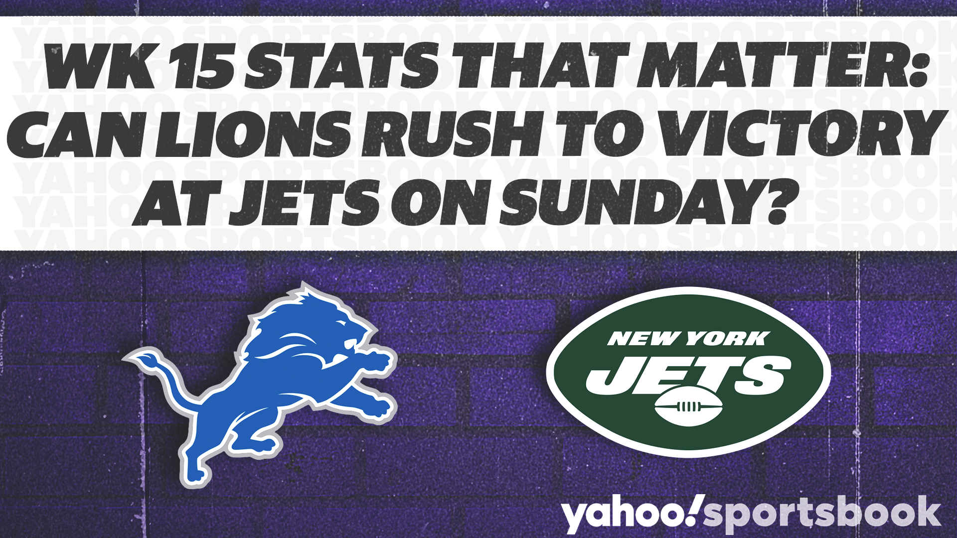 NY Jets open as home underdogs vs. Detroit Lions