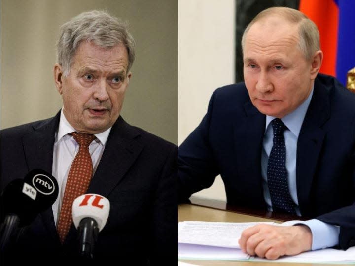 Finland's president initiated phone call with Putin to tell him the country is a..