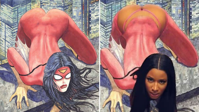 Nicki Minaj Hd Bbc Porn - The Spider-Woman Cover That Looks Like A Nicki Minaj Parody Became One