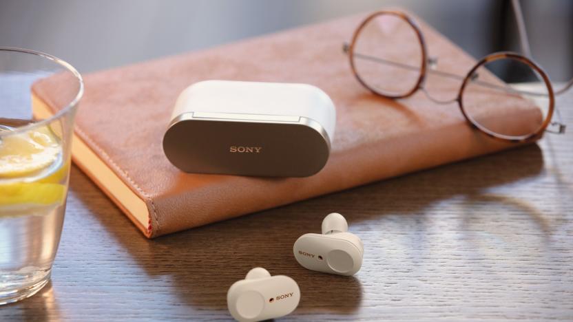 Sony WF-1000XM3 wireless noise-cancelling earbuds