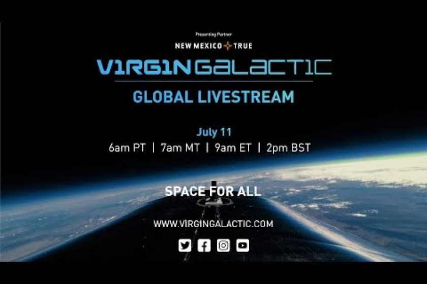 Watch live: Richard Branson to fly to space on his Virgin ...