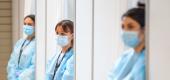 Medical staff in masks and gowns. (Getty Images)