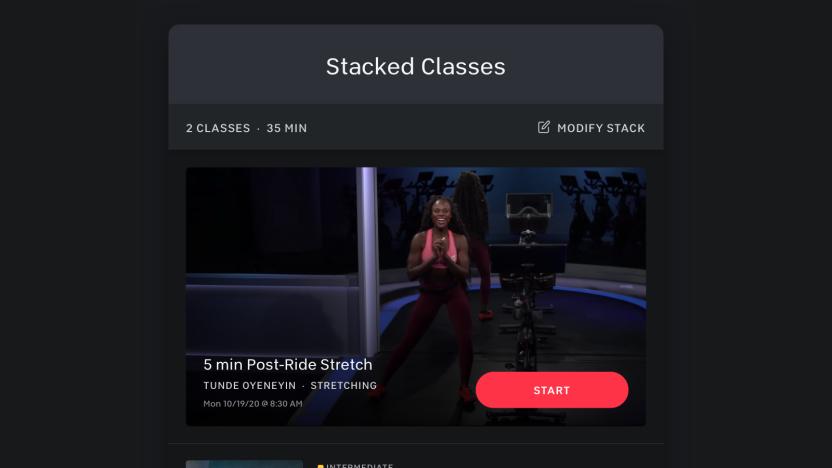 Peloton Stacked Classes