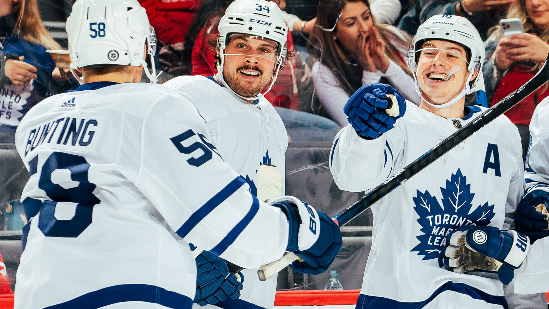 Some photos of Justin Bieber at the season's last Leafs game