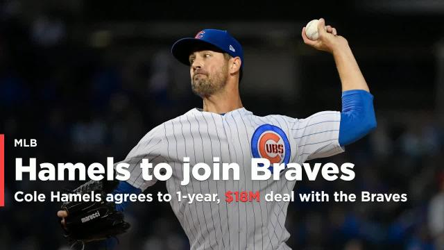Cole Hamels agrees to one-year, $18 million deal with Braves