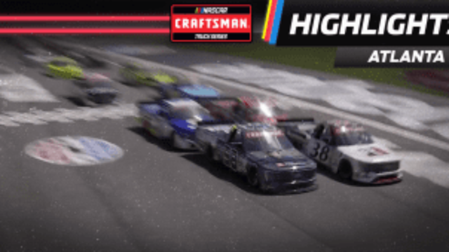 Zane Smith leads the Truck Series to green at Atlanta