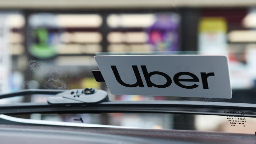 An Uber sticker is seen on driver Margaret Bordelon's car in Lafayette, Louisiana, U.S. February 16, 2020. Picture taken February 16, 2020.   REUTERS/Callaghan O'Hare